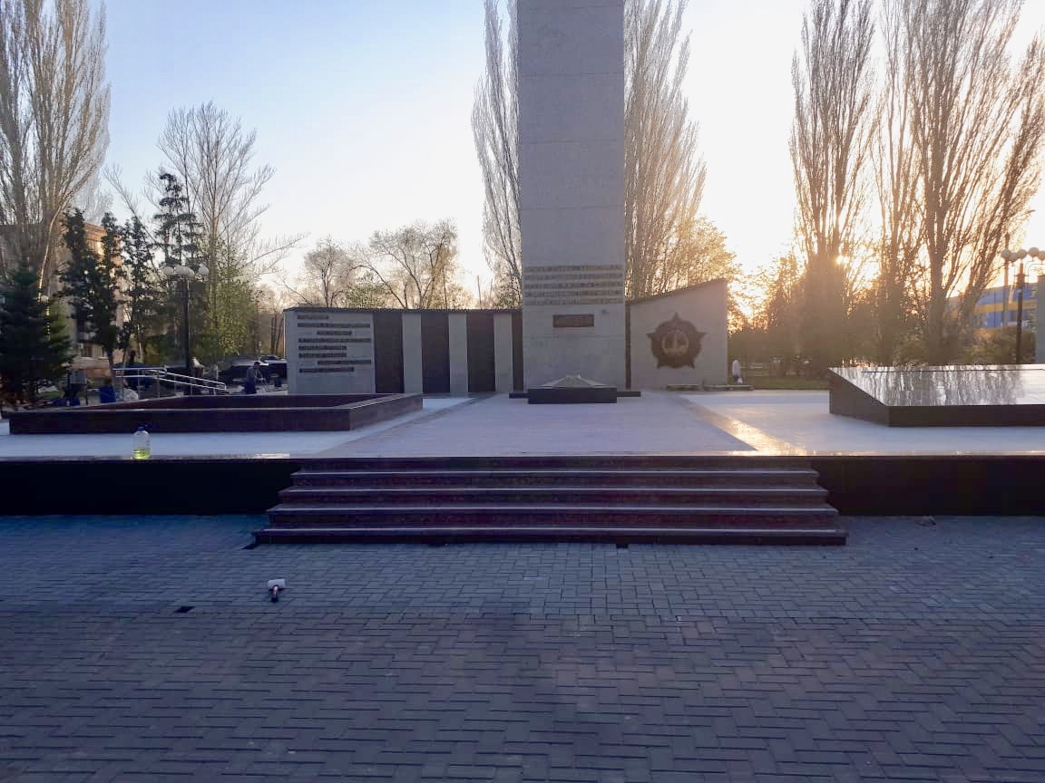 Гранитная брусчатка и плитка для «Мемориала участникам ВОВ» в г. Балаково